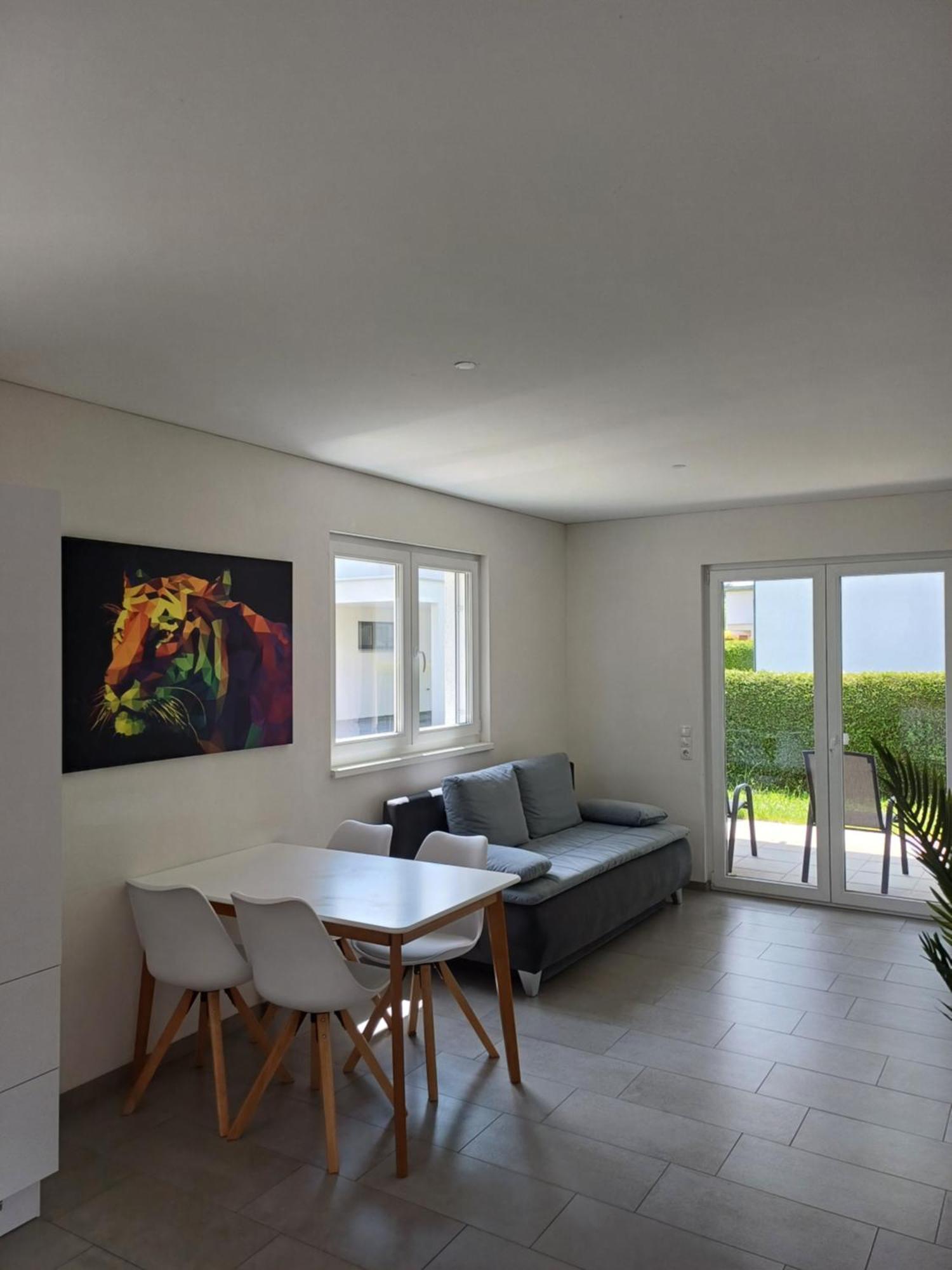 Crown Living Design Apartment - Gratis Parkplatz - Wlan - Kueche - Self Check-In Altach Ngoại thất bức ảnh